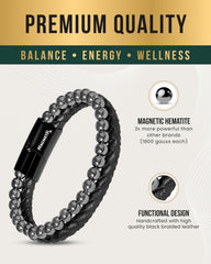 MagnetRX pulsera en muñeca para comparar tamaño y ajuste visual