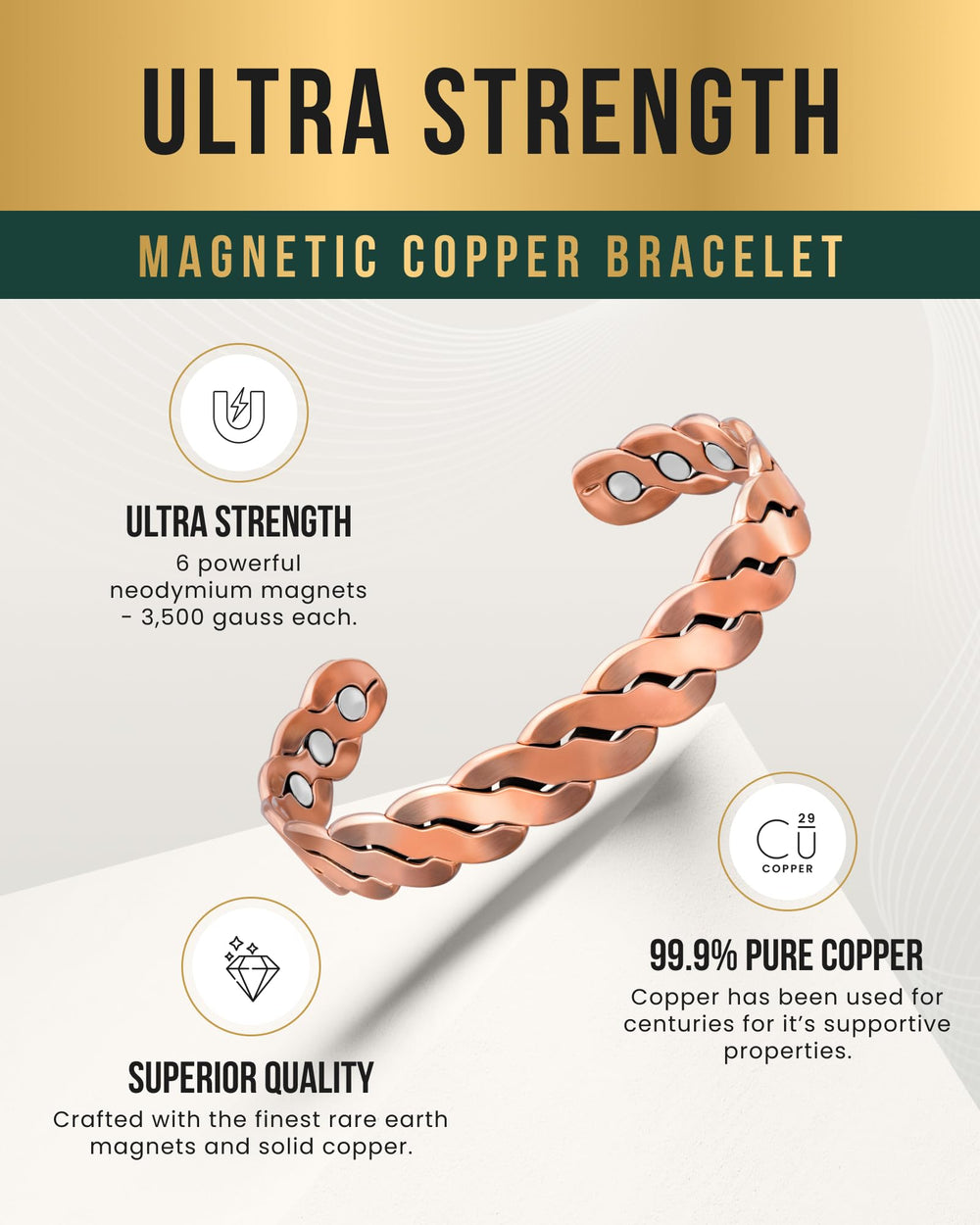 MagnetRX pulsera puesta en muñeca que muestra ajuste cómodo y estilo cotidiano