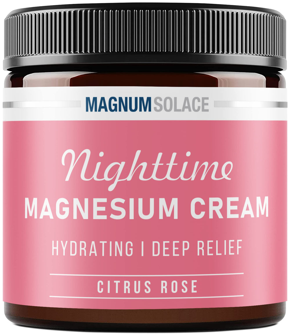 Magnum Solace frasco delantero mostrando etiqueta y tamaño, beneficio dosis clara