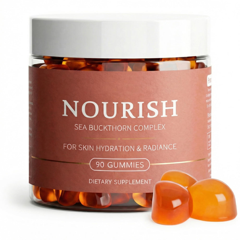 Maidlure envase frontal mostrando 90 gomitas y beneficio conveniencia