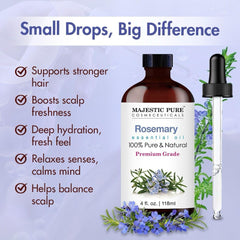 Majestic Pure gota de aceite destacando pureza y claridad