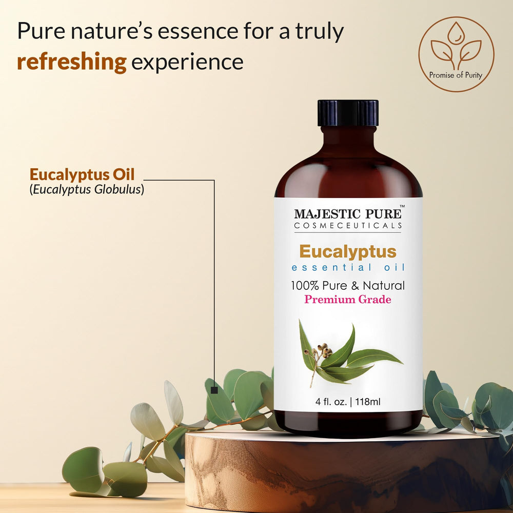 Majestic Pure gota de aceite en la palma destacando pureza