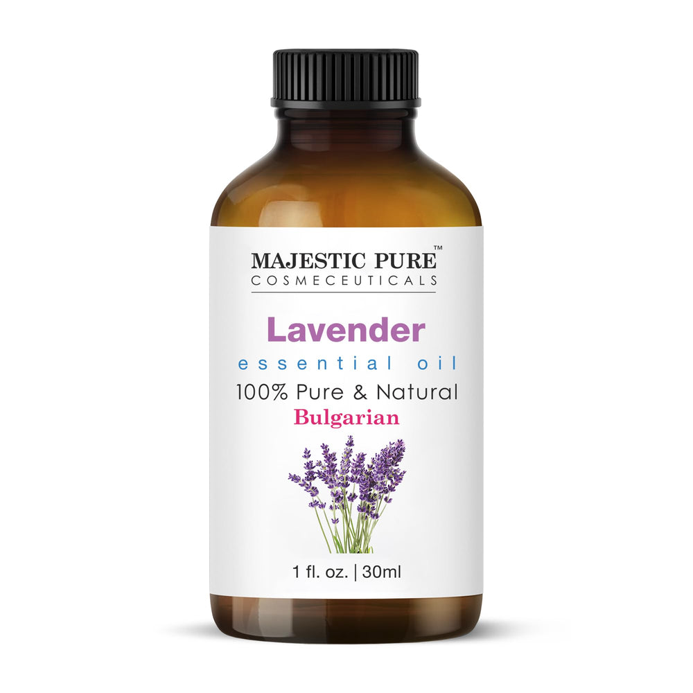 Majestic Pure botella ámbar protegiendo aceite contra luz UV
