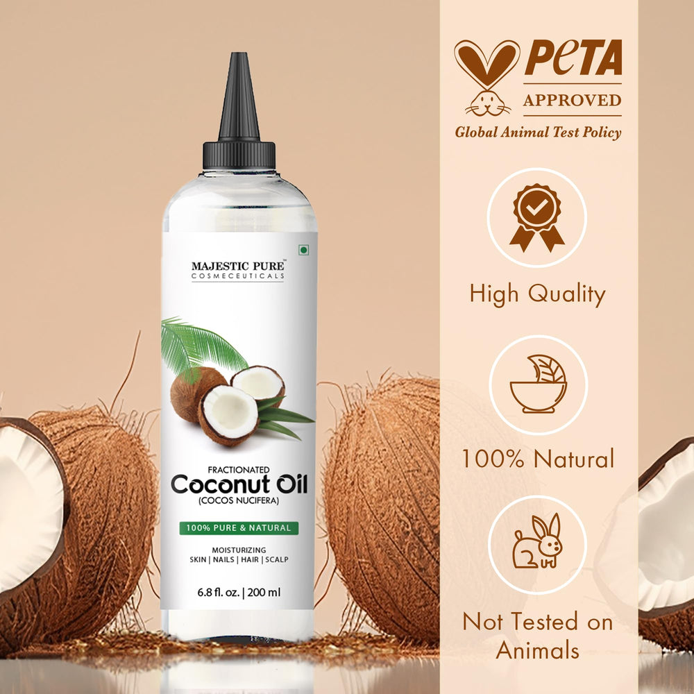 Majestic Pure comparado con mano que muestra tamaño práctico de 200 ml