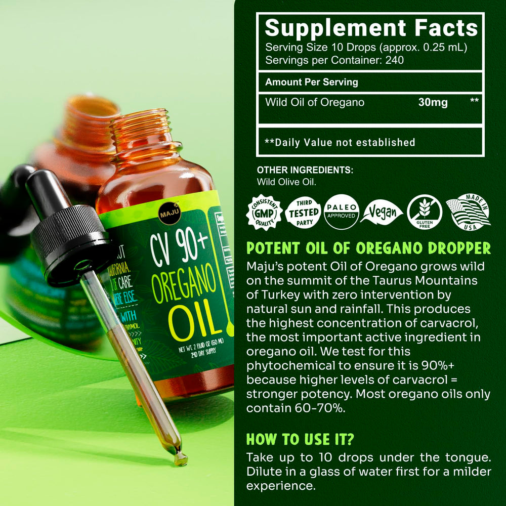 Maju Superfoods botella en encimera de cocina sugiriendo uso diario y conveniencia