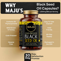 Maju Superfoods cápsulas en mano durante la rutina matutina comodidad diaria