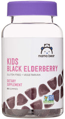 Mama Bear frasco frontal mostrando 60 gomitas y beneficios claros