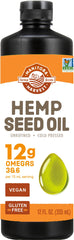 Manitoba Harvest frasco frontal mostrando etiqueta y tamaño, ideal para aderezar