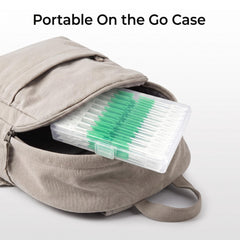 maoerdental cepillos guardados en neceser ideal para viajar y usar fuera