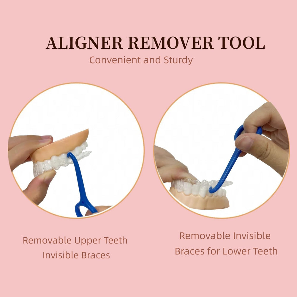 Maoerdental herramienta en uso retirando alineador con control