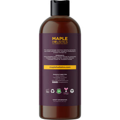 Maple Holistics comparación de tamaño del frasco para referencia de 473 ml