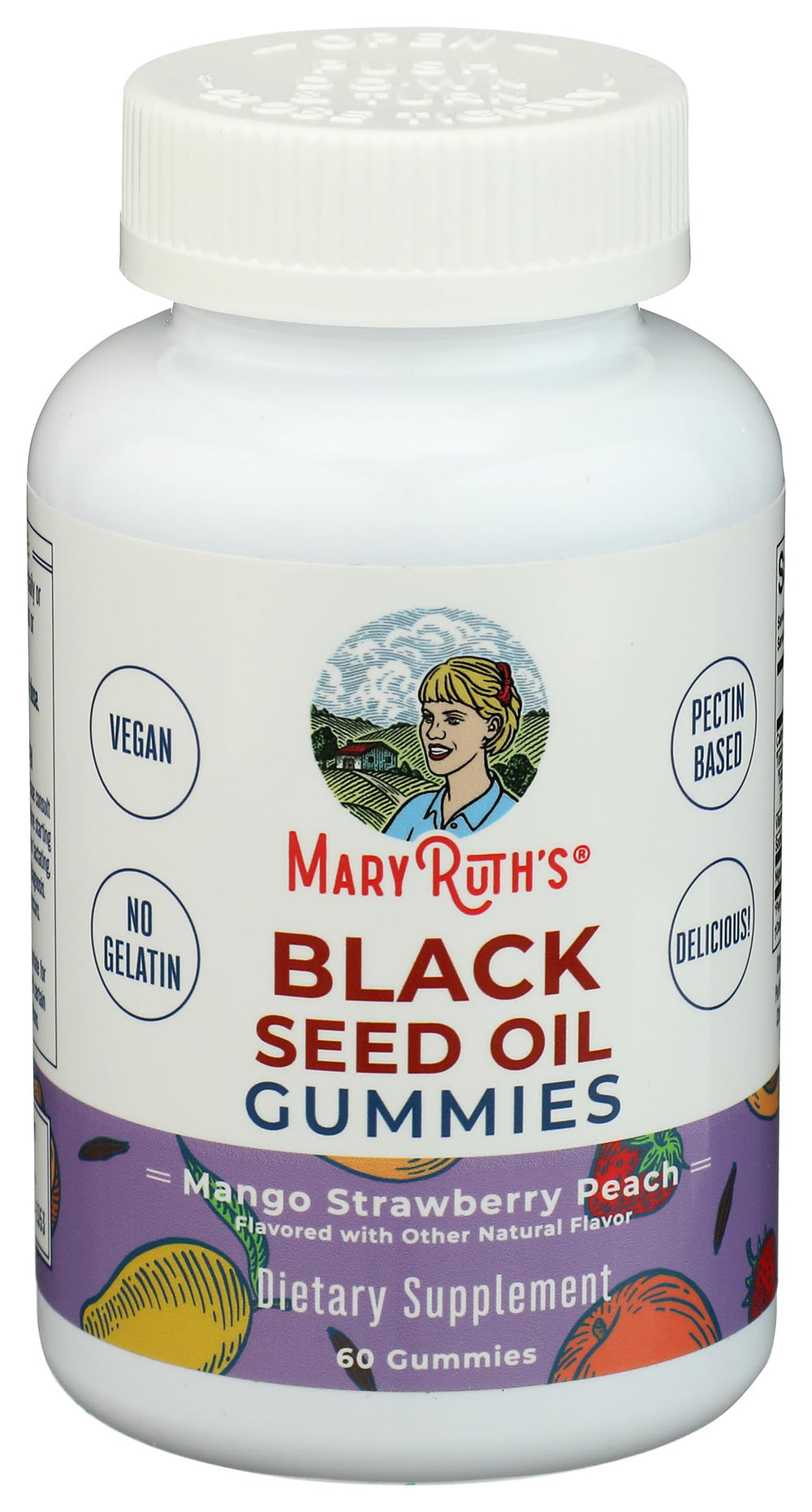 MARYRUTH'S botella abierta con gomitas listas para consumo