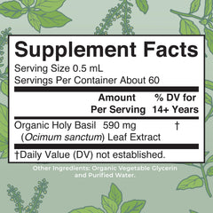 MARYRUTH'S etiqueta con ingredientes y certificaciones para transparencia