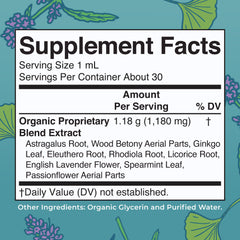 MARYRUTH'S etiqueta con ingredientes orgánicos y beneficios claros