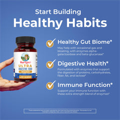 MARYRUTH'S etiqueta con lista de enzimas y certificaciones claras