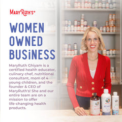 MARYRUTH'S líquenes fuente natural del D3 mostrando origen vegano