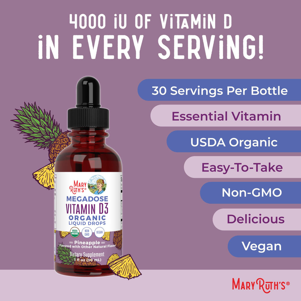 MARYRUTH'S líquenes fuente vegetal de vitamina D3, alternativa segura