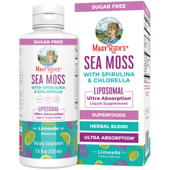 MaryRuth's Sea Moss botella liposomales para absorción avanzada de nutrientes.
