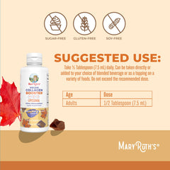 MARYRUTH'S textura líquida color cacao, fácil disolver y degustar