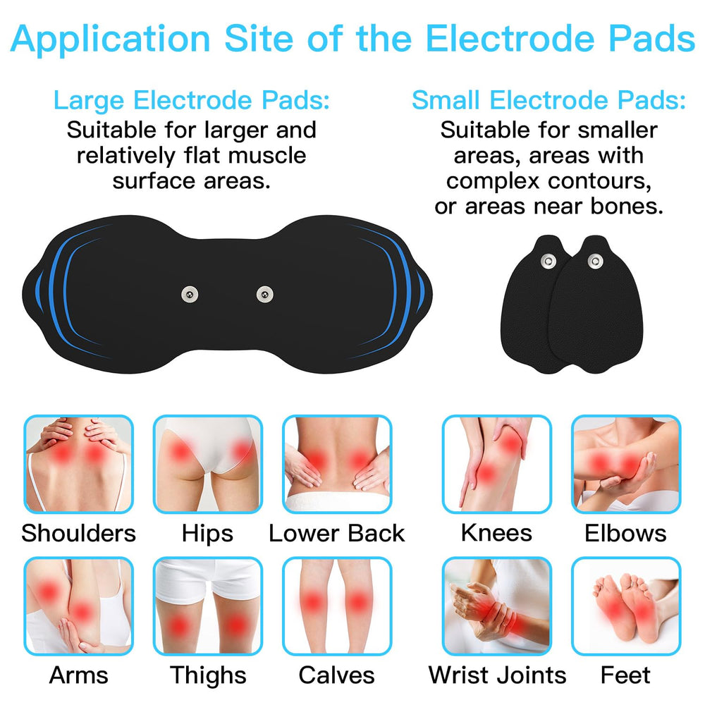MASTOGO electrodos aplicados en la espalda, ajuste cómodo y flexible