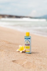 Maui Island Secret etiqueta con ingredientes naturales visibles