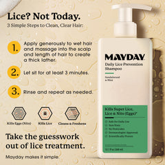 MAYDAY detalle de etiqueta con ingredientes y seguridad familiar