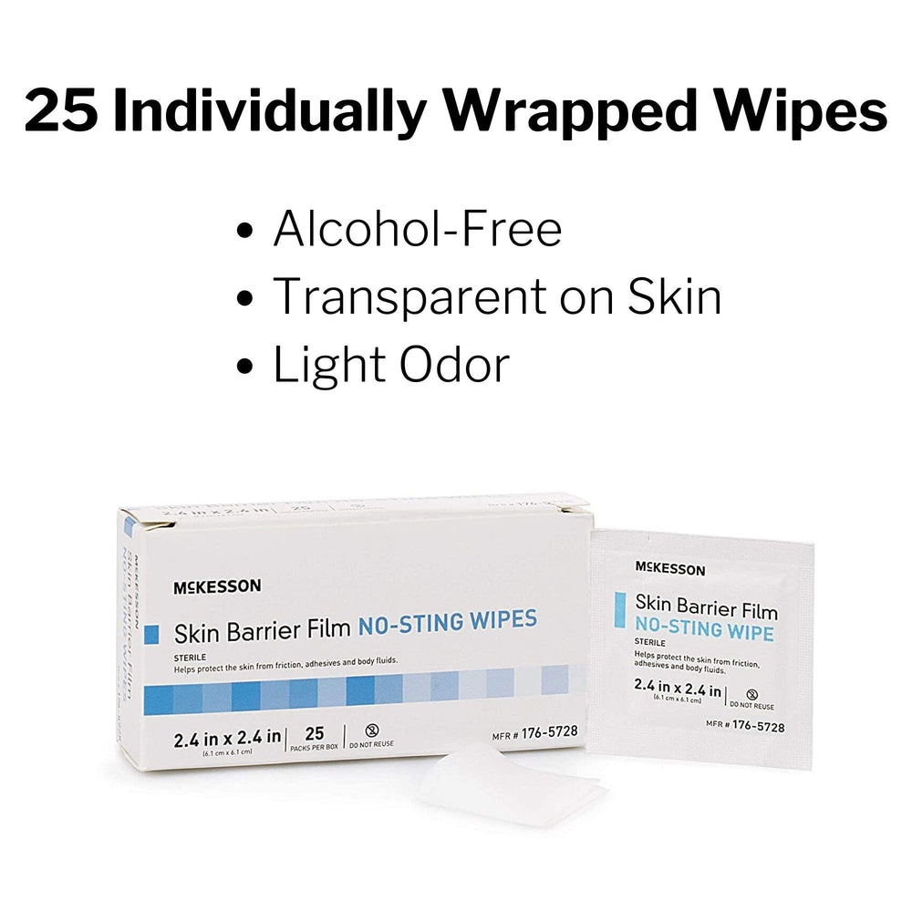 McKesson comparación de tamaño del sobre para portabilidad y uso único