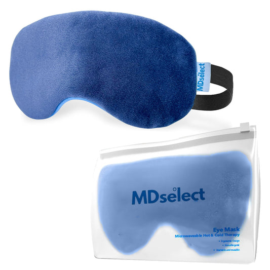 MDselect mascarilla ojos con bolas hidro para terapia suave de calor o frío.