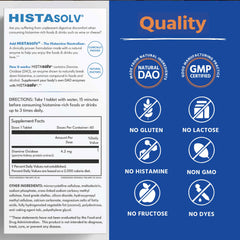 Medagel HISTAsolv usado en comida para disfrutar alimentos ricos en histamina