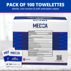 MEDca toallita junto a bolso para mostrar escala y portabilidad