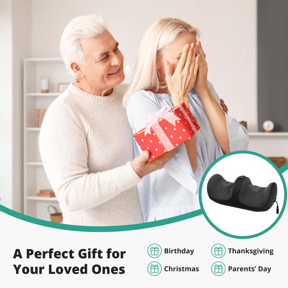 Medcursor primer plano de rodillos shiatsu que proporcionan masaje profundo
