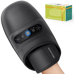 Medcursor vista frontal del masajeador mostrando diseño ergonómico y portabilidad