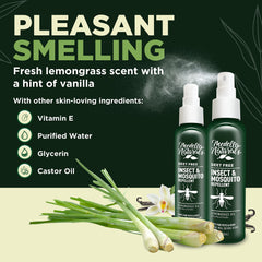 Medella Naturals familia aplicando spray al aire libre, protección cómoda