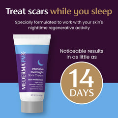 Mederma crema aplicada cerca de una cicatriz, mejora textura