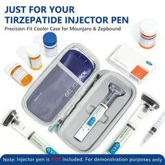 Medineed interior moldeado para dos Zepbound pens y protección