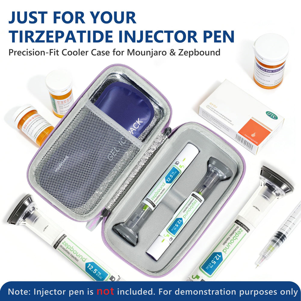 Medineed interior con ranuras moldeadas para 2 Zepbound, sujeción segura
