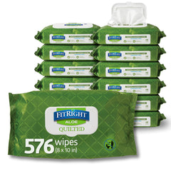 Medline FitRight frontal del paquete mostrando la marca y cantidad, conveniente