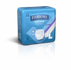 Medline FitRight detalle de la cintura elástica para ajuste seguro y cómodo