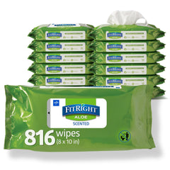 Medline FitRight frontal del paquete, práctico y fácil de almacenar