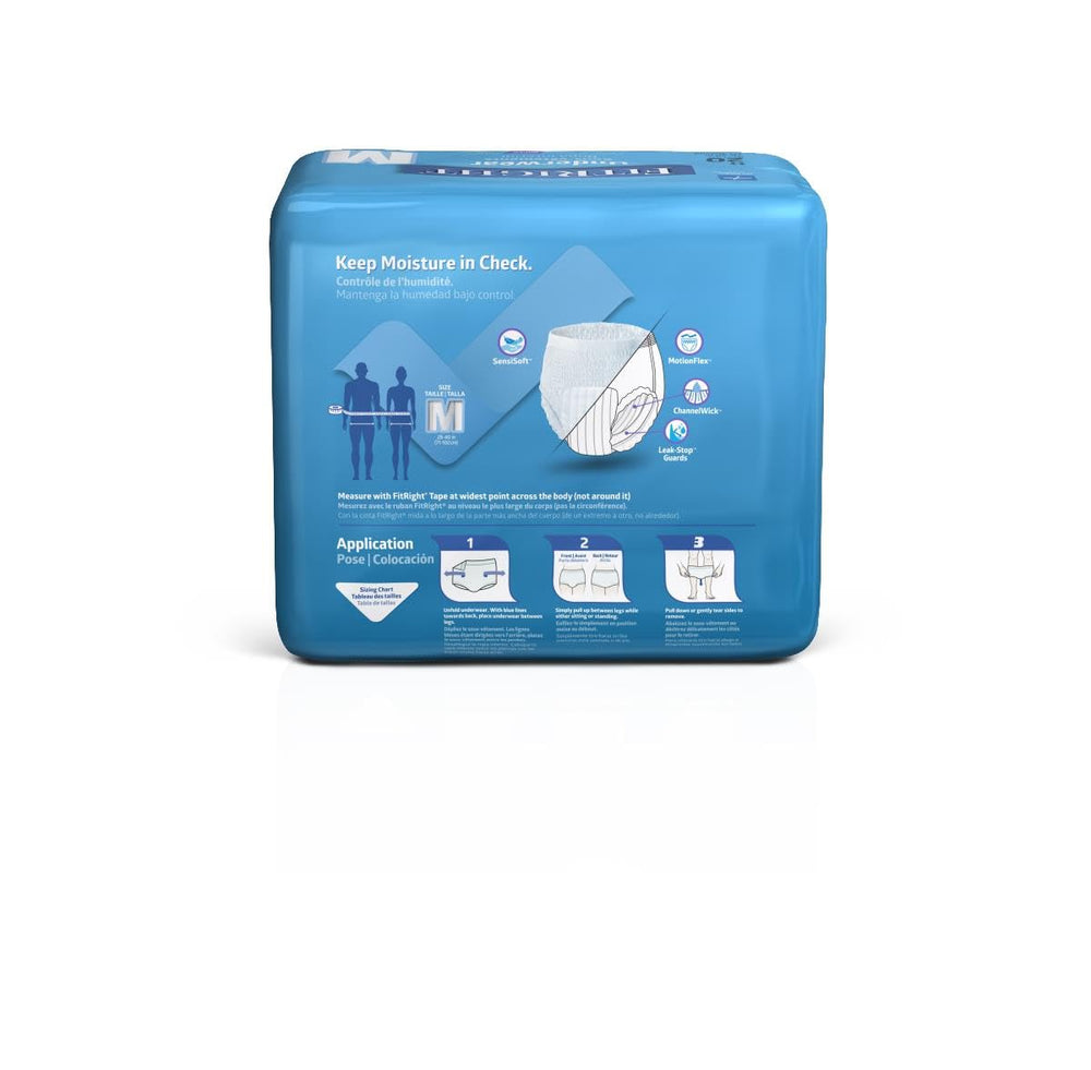 Medline FitRight detalle del tejido SensiSoft suave para confort