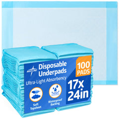 Medline paquete frontal de 100 unidades protegiendo superficies