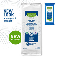 Medline Remedy detalle de textura de la toallita para limpieza y suavidad