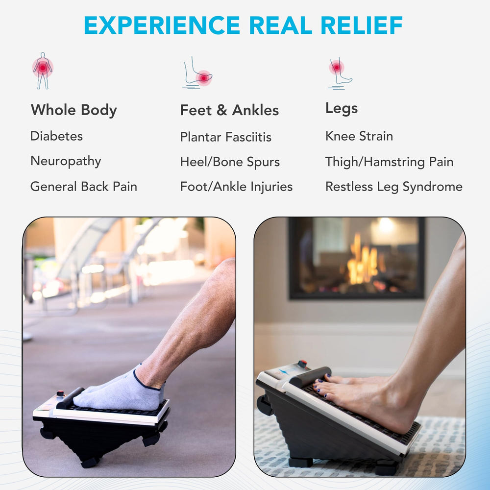 MedMassager en uso en sala, comodidad en casa y relajación diaria