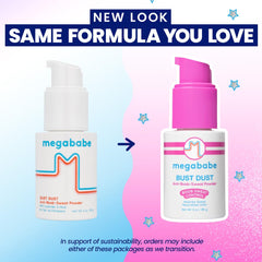 Megababe producto en bolso listo para retocar durante días calurosos