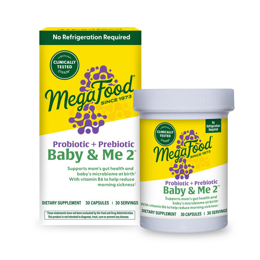 MegaFood Baby & Me 2: botella prenatal, apoyo potencial para la digestión diaria