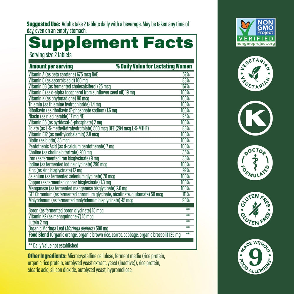 MegaFood Baby Me 2: uso diario en cualquier hora para mamás lactantes