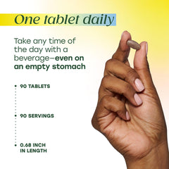 MegaFood Blood Builder envase 90 tabletas, fácil almacenamiento