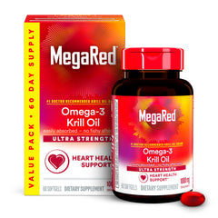 MegaRed frente del empaque mostrando dosificación clara y beneficio cardiovascular