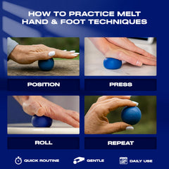 MELT Method aplicación en mano para reducir rigidez y aumentar destreza