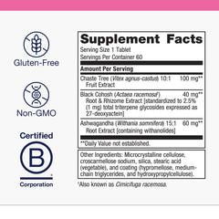 Ingredientes vegetales de Metagenics Chasteberry Plus que apoyan equilibrio hormonal